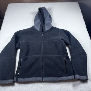 Vintage Patagonia Synchilla Fleece Hoodie Jacket Women's M USA Gray Full Zip